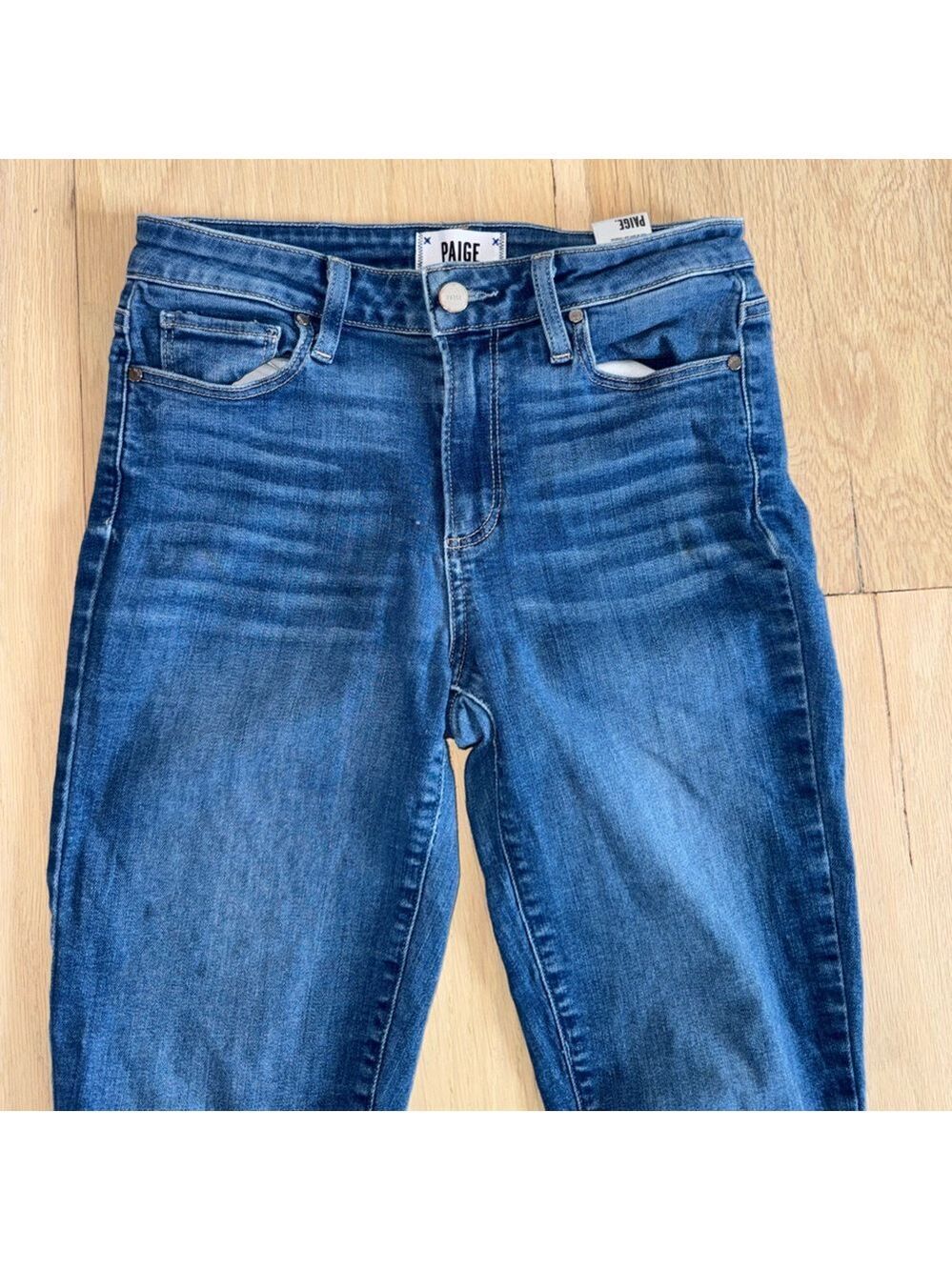 PAIGE Hoxton Ankle Jeans Medium Wash Size 26 - Picture 2 of 6